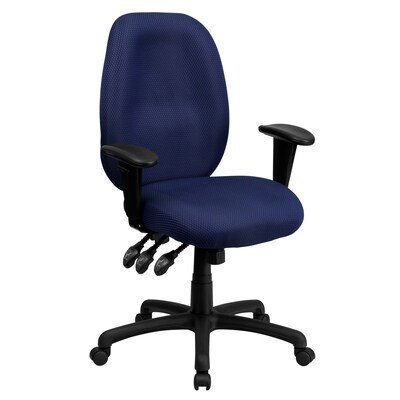 Flash Furniture High Back Fabric Multi-Functional Ergonomic Task Chairs With Arms (BT6191HNY)