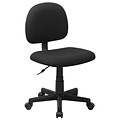 Flash Furniture Wayne Armless Fabric Swivel Mid-Back Task Office Chair, Black (BT660BLK)