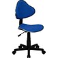 Flash Furniture Fabric Ergonomic Task Chairs With Chrome Metal Band Accent (BT699BLUE)