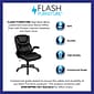 Flash Furniture Hansel LeatherSoft Swivel Executive Office Chair, Black (BT9896H)