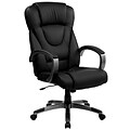 Flash Furniture Hansel Ergonomic LeatherSoft Swivel High Back Executive Office Chair, Black (BT9069BK)