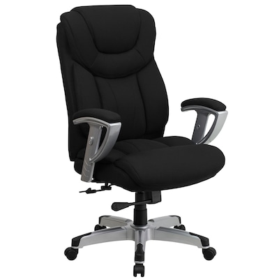 Flash Furniture HERCULES Series Fabric Swivel Big & Tall Executive Office Chair, Black (GO1534BKFAB)