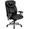 Flash Furniture HERCULES Series LeatherSoft Swivel Big & Tall Executive Office Chair, Black (GO1534B