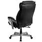 Flash Furniture HERCULES Series LeatherSoft Swivel Big & Tall Executive Office Chair, Black (GO1534BKLEA)