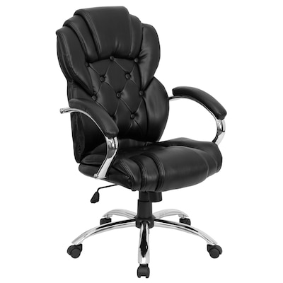Flash Furniture Dorothy LeatherSoft Swivel High Back Executive Office Chair, Black (GO908ABK)
