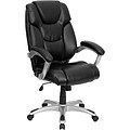 Flash Furniture Heather Ergonomic LeatherSoft Swivel High Back Executive Office Chair, Black (GO931HBK)