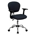 Flash Furniture Beverly Ergonomic Mesh Swivel Mid-Back Padded Task Office Chair, Gray (H2376FGYARMS)