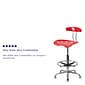 Flash Furniture Vibrant Drafting Stools With Tractor Seat (LF215CHYTOMATO)