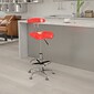 Flash Furniture Vibrant Drafting Stools With Tractor Seat (LF215CHYTOMATO)