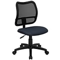 Flash Furniture Alber Armless Ergonomic Mesh Swivel Mid-Back Task Office Chair, Navy Blue (WLA277NVY)
