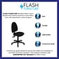 Flash Furniture Linus Armless Ergonomic Fabric Swivel Mid-Back Multifunction Task Office Chair, Black (WLA654MGBK)