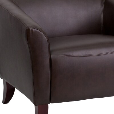 Flash Furniture Hercules Wood/Veneer Guest Chair, Brown (1111BN)