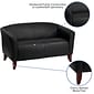 Flash Furniture HERCULES Imperial Series 52" LeatherSoft Loveseat, Black (1112BK)