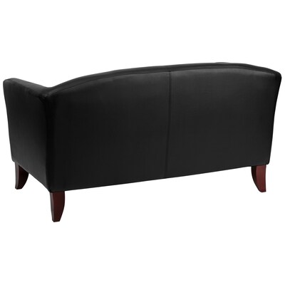 Flash Furniture HERCULES Imperial Series 52" LeatherSoft Loveseat, Black (1112BK)