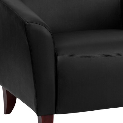 Flash Furniture HERCULES Imperial Series 52" LeatherSoft Loveseat, Black (1112BK)