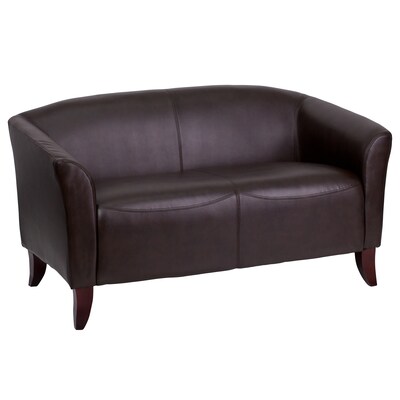 Flash Furniture HERCULES Imperial Series 52 LeatherSoft Loveseat, Brown (1112BN)