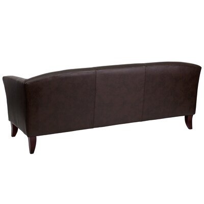 Flash Furniture HERCULES Imperial Series 72.75" LeatherSoft Sofa, Brown (1113BN)