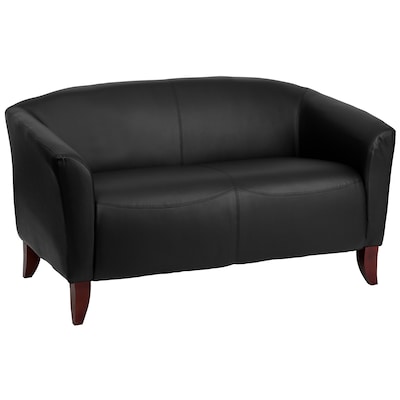 Flash Furniture HERCULES Imperial Series 52 LeatherSoft Loveseat, Black (1112BK)