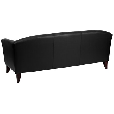 Flash Furniture HERCULES Imperial Series 72.75" LeatherSoft Sofa, Black (1113BK)