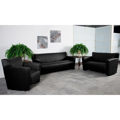 Flash Furniture HERCULES Majesty Series 68.5 LeatherSoft Sofa, Black (2223BK)