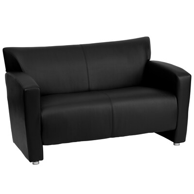 Flash Furniture HERCULES Majesty Series 51 LeatherSoft Loveseat, Black (2222BK)