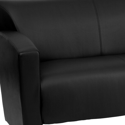 Flash Furniture HERCULES Majesty Series 51" LeatherSoft Loveseat, Black (2222BK)