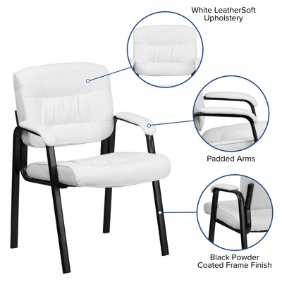 Flash Furniture Metal Guest Chair, Black (BT1404WH)