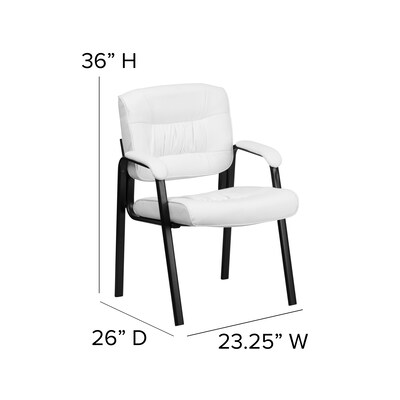 Flash Furniture Metal Guest Chair, Black (BT1404WH)