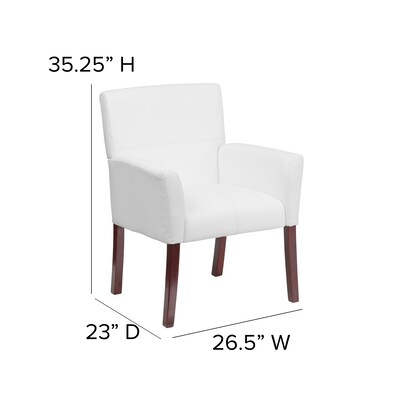 Flash Furniture Leather Reception Set, White (BT353WHLEA)