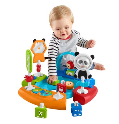Fisher-Price 3-In-1 Spin & Sort Activity Center, Retro Roar (FWY39)