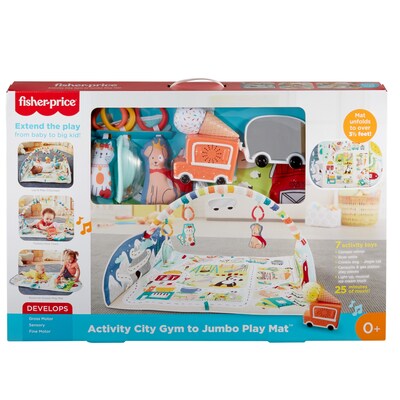 Fisher-Price Activity City Gym to Jumbo Play Mat (GRV42)