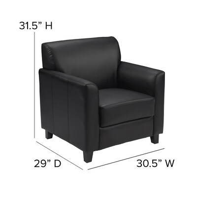 Flash Furniture Hercules Diplomat Series Wood Guest Chair, Black (BT8271BK)