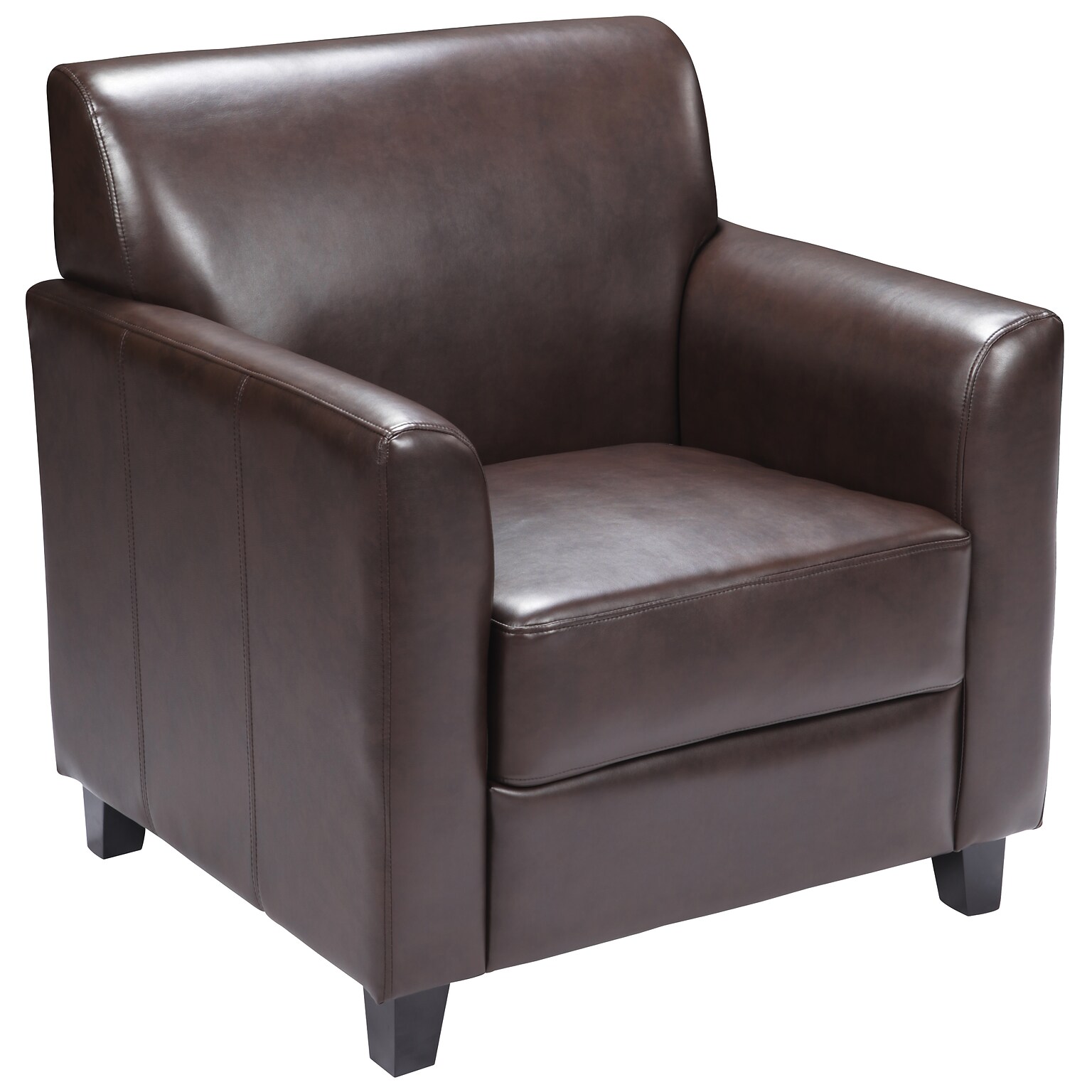 Flash Furniture HERCULES Diplomat Series LeatherSoft Office Guest and Reception Chairs Brown (BT8271BN)