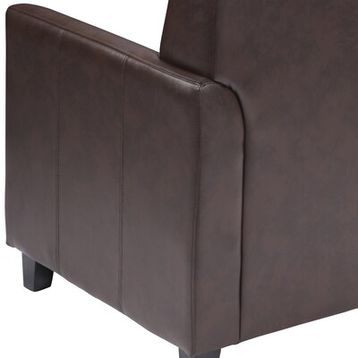 Flash Furniture HERCULES Diplomat Series LeatherSoft Office Guest and Reception Chairs Brown (BT8271BN)