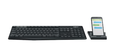 Logitech K375s Wireless Keyboard and Stand Combo, Multi-Device (920-008165)