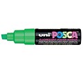uni POSCA PC-8K Water-Based Paint Marker, Broad Chisel Tip, Fluorescent Green (PC8KFGREEN)