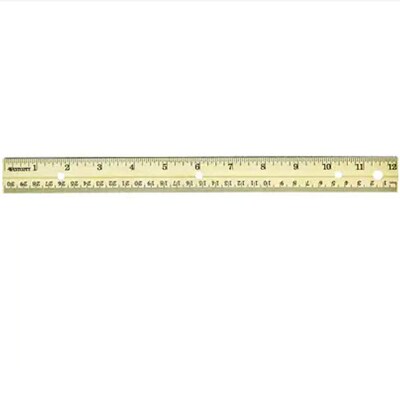 Westcott® 12 Wood Standard Ruler with Binder Holes (10702)