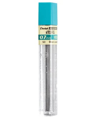 Pentel Super Hi-Polymer Lead Refill, 0.7mm, 12/Leads (50-H)