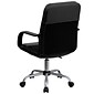 Flash Furniture Mesh Back LeatherSoft Task Chair, Black (LF-W-61B-2-GG)