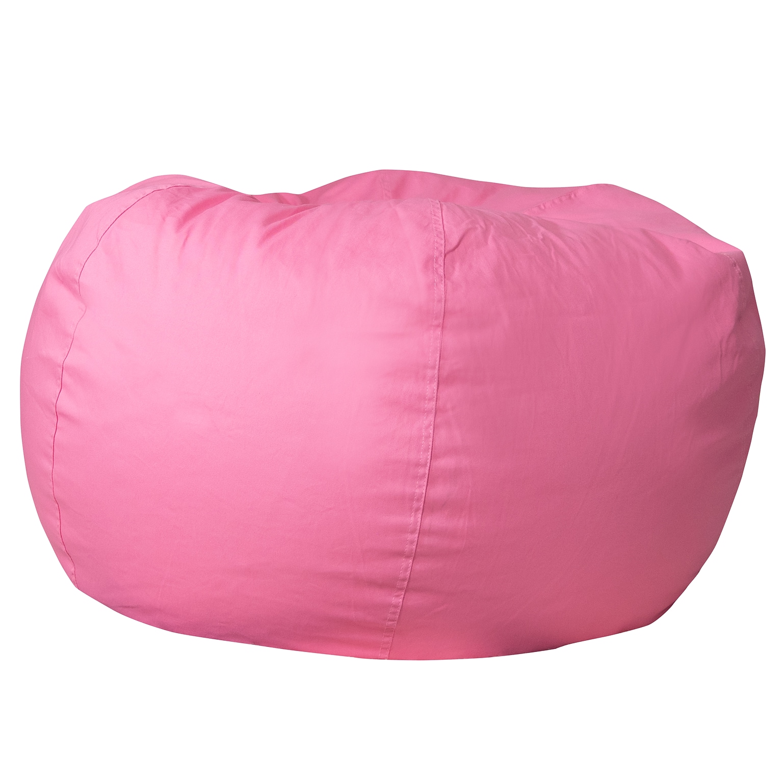 Flash Furniture Cotton Twill Bean Bag Chair, Light Pink (DGBEANLGSLDPK)