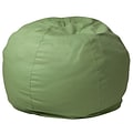 Flash Furniture Cotton Twill Bean Bag Chair, Green (DGBEANSMSLDGN)