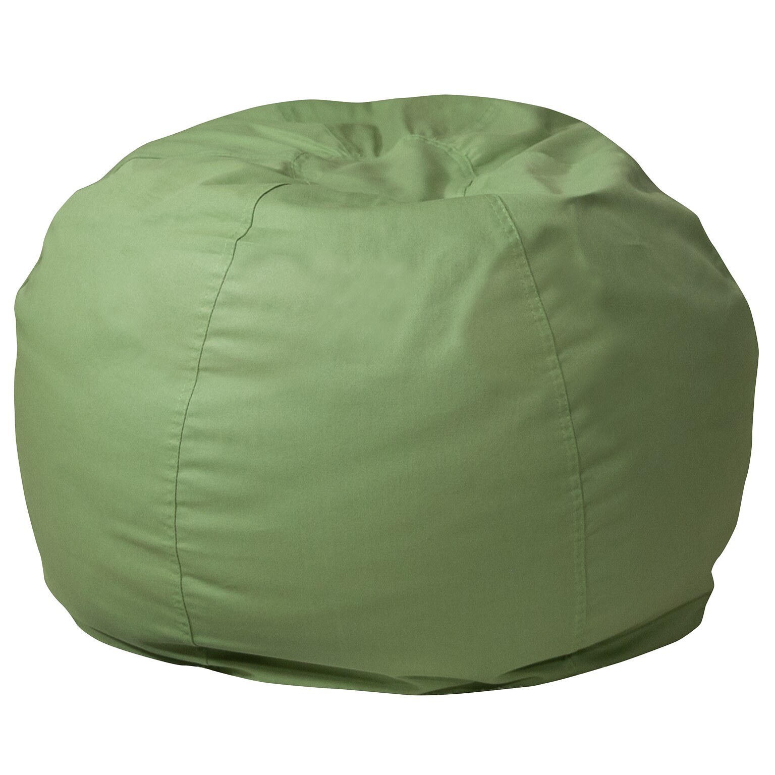 Flash Furniture Cotton Twill Bean Bag Chair, Green (DGBEANSMSLDGN)