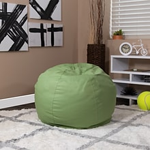 Flash Furniture Cotton Twill Bean Bag Chair, Green (DGBEANSMSLDGN)