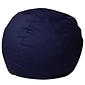 Flash Furniture Cotton Twill Bean Bag Chair, Navy Blue (DGBEANSMSLDBL)
