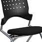 Flash Furniture Fabric Padded Mobile Nesting Chair, Black, 2/Pack