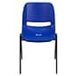 Flash Furniture HERCULES Series Plastic Shell Stack Chair, Navy/Black (RUT16NVYBK)