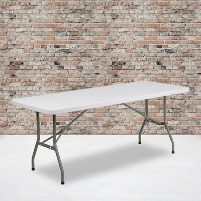 Flash Furniture Elon Folding Table, 72" x 30", Granite White (DADYCZ183BGW)