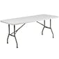 Flash Furniture Elon Folding Table, 72" x 30", Granite White (DADYCZ183BGW)