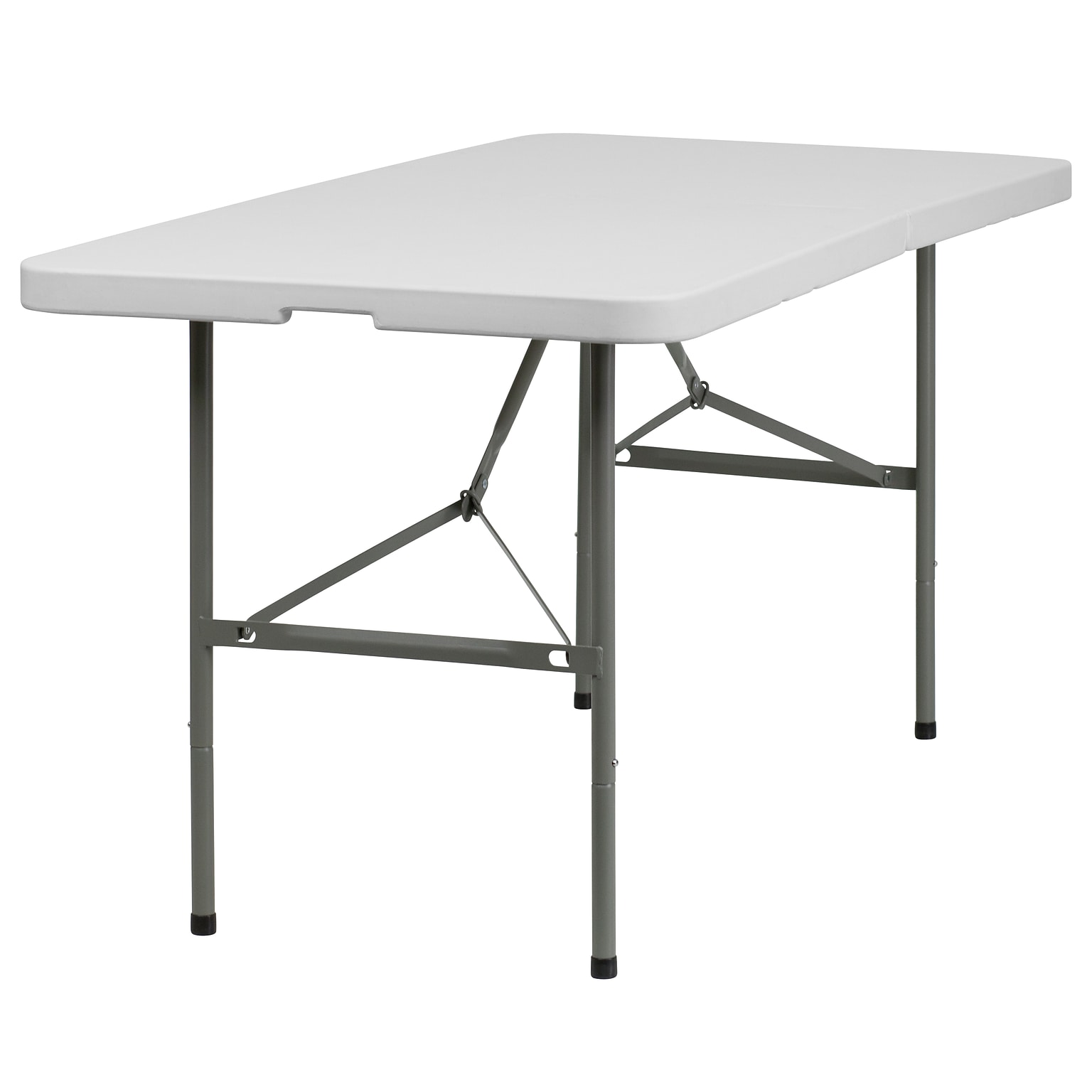 Flash Furniture Folding Table, 60 x 30, White (DAD-YCZ-152Z-GG)