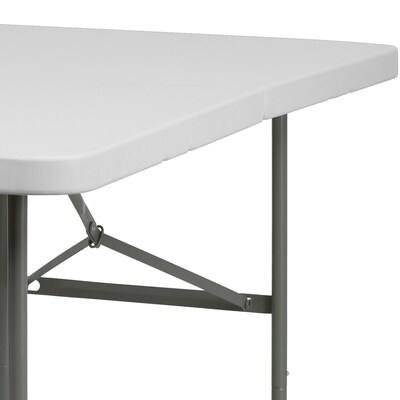 Flash Furniture Elon Folding Table, 60" x 30", Granite White (DADYCZ152Z)